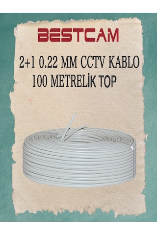 2+1 0,22 Mm Cctv Kablo 100 Metrelik Top 2+1 0,22 Mm Cctv Kablo 100 Metrelik Top