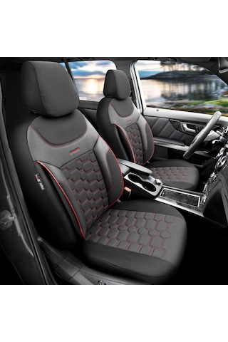 Otom Yeni Carbon Design 3D Dokulu Kumaş Oto Koltuk Kılıfı Tam Set 553380975