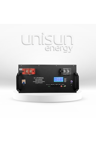 Unisun 51,2v 200ah Lifepo4 Batarya + Ekran + Bluetooth
