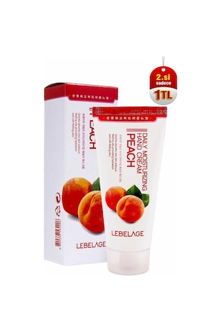 Lebelage Şeftali Özlü Doğal İçeriklerle Zengin Nemlendirici El Kremi Peach Hand Cream