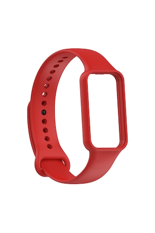 Xiaomi Amazfit Band 7 İle Uyumlu Kordon Silikon Esnek Ayarlanabilir Kordon Kayış