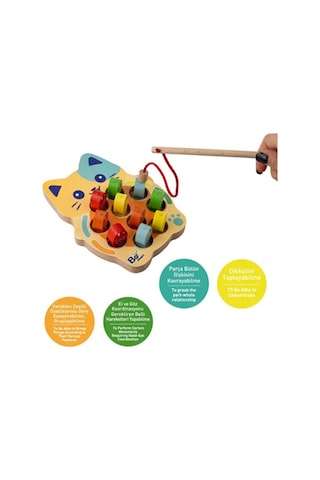 Bee Smart Balık Tutma Eğlenceli Montessori Motor Gelişimi Oyunu BEESMART.018