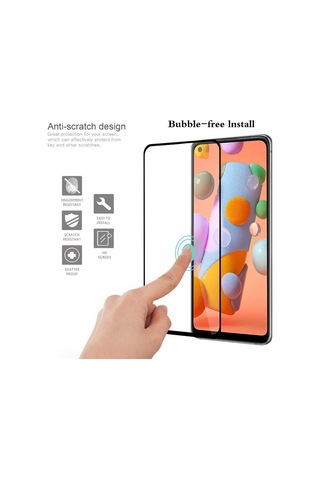 Logis Samsung Galaxy Uyumlu A52 Antistatik 5d Tam Kaplayan Ekran Koruyucu Cam