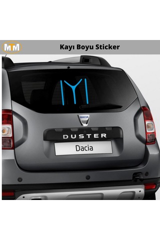 Kayı Boyu Oto Sticker 15 Cm