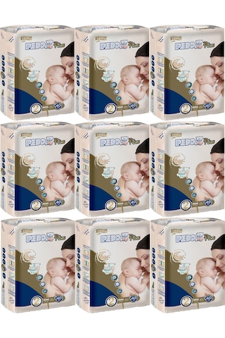 Pedo Plus Bebek Bezi Beden:2 3-6kg Mini 360 Adet Jumbo Ekstra P 9'lu