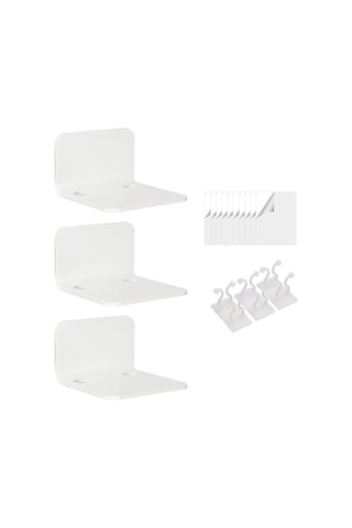 Suntek Akrilik Yüzer Raflar Koleksiyon Bitkileri Beyaz Için