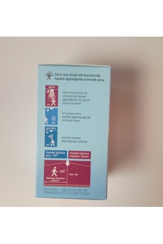 Ecolite Gece Gündüz Işık Ayarlı Sensörlü 9 Watt Led Ampul Beyaz