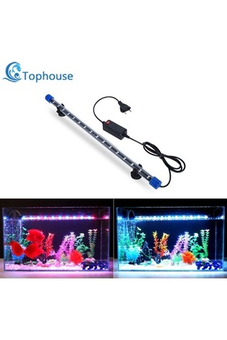 Silkroadselect Huoxun Shop A Szd-q20bw Stili Akvaryum Işıklı Led Su Geçirmez Balık Tankı Işığı Dalış Balık Lambası Akvaryumlar Dekorasyon Aydınlatma Bitki Lambası Cm Ab Güç Beyaz