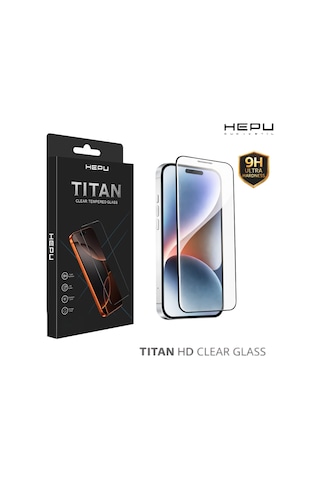 HEPU TITAN HD Clear Cam Ekran Koruyucu – iPhone 13 / 13 Pro / 14 / 16e Uyumlu