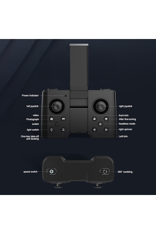 Samdoo Xt8 Mini Katlanabilir Rc Drone Turuncu Tek Batarya Paketi: Tek Tuş Kalkış/iniş, Kafa Yok Modu, 3d Yükseleme İle Abs Malzeme Ve Çantalı Paket