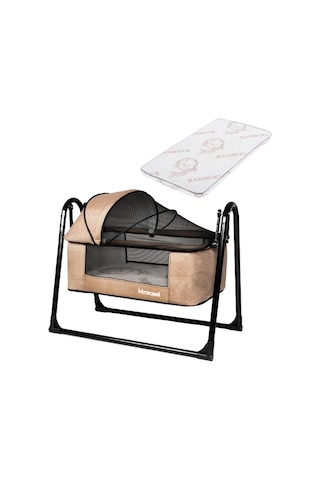 Miracool Loft C 210 Portatif Beşik Kahverengi + Bambo Yatak