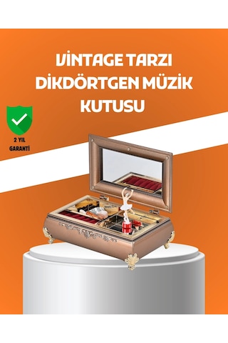Znv Zenvia Mey İthalat Müzikli Balerin Figürlü Takı Kutusu Piyano Desenli Dekoratif Znv2025 Cmn