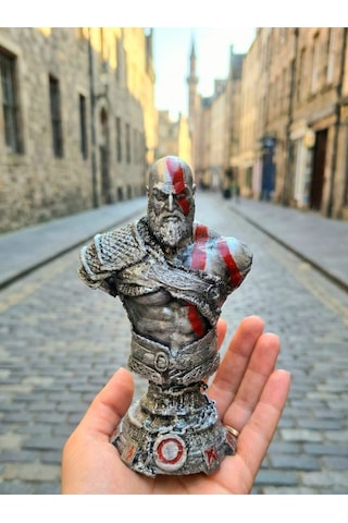 3d God Of War / Kratos Leviathan Büst Figürü / Playstation Oyun Karakteri 15cm/fanart 3d God Of War / Kratos Leviathan Büst Figürü / Playstation Oyun Karakteri 15cm/fanart