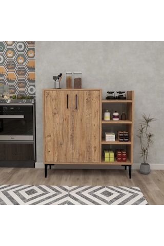 Arnetti Mutfak Banyo Dolabı Leskar Çok Amaçlı Dolap, Atlantik Çam
