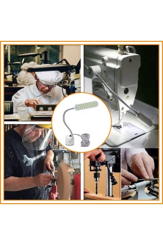 Yunboo 30 Led Işık Kaynağı, Esnek Silikon Boyun, Güçlü Manyetik Tabanlı, Gün Işığı Beyazı, Çalışma Masası/lathe/uygulama Işığı, 1.5w, Avrupa Şarjı Çok Renkli