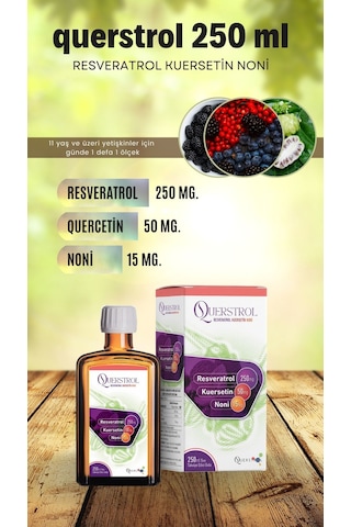 Querstrol 250 ML X 2 Adet Resveratrol Quercetin Noni İçerikli