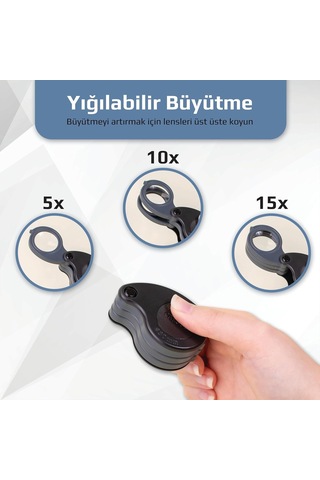 Carson Tv-15 Triview Katlanır 5 X/10 X/15 X Büyütme