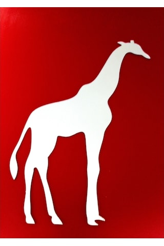 Sıa Aynalı Duvar Süsü (Sticker) Zürafa Şekilli
