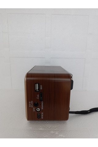 Nostaljik Radyo Klasik Radyo Bluetooth Hoparlör Usb-tf Çalar Ses Bombası Şarjlı Radyo - Kahverengi-