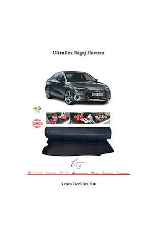 Audi A3 Sedan 2021 Sonrası 3D Bagaj Havuzu