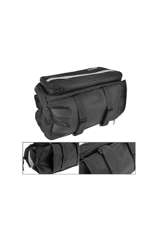 Didadodo 27l Bisiklet Çantası Arka Raf Modeli Bisiklet Taşıyıcı Çanta, Siyah Siyah