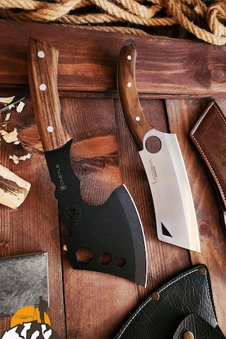 2li Outdoor Balta Bıçak Set Kamp Baltası Bıçağı Budama Baltası Lo