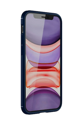 Apple Uyumlu iPhone 11 Kılıf Focus Carbon Desen Silikon Kapak Lacivert