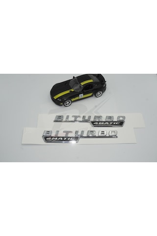 Biturbo 4Matic Çamurluk Yanı Logo Amblem