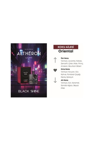 Altheron By Loris Black Shine Kreasyon Parfüm 100 Ml Oryantal