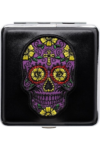 Atomic German Skull Kurukafa Patch Deri Kısa Sig. Tab Akasısı Mor