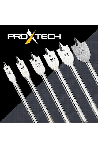 Proxtech Yüksek Kalite 6 Parça Hex Yaprak Matkap Ucu Takımı Keleb