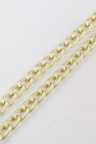 Sim Desenli Gold 10 Mm Zincir Aksesuar Takı Malzemesi 1 Metre