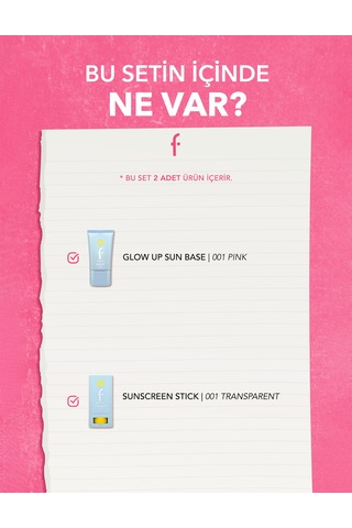 Flormar Sun Lovers Nemlendirici Etkili Güneş Koruyucu Stick & Makyaj Bazı Seti 2'li SET200