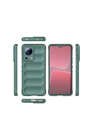 Cosmotex Newface Xiaomi Mi 13 Lite Kılıf Optimum Silikon - Koyu Yeşil