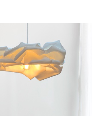 Vehha Tasarım Eva Beyaz Modern Sarkıt Avize Beyaz