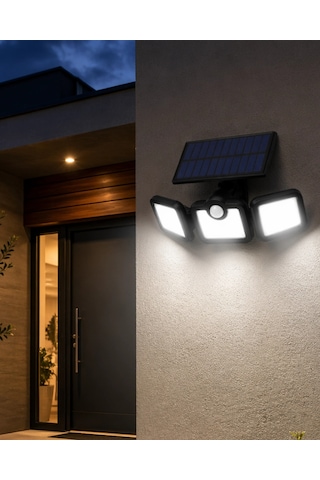 Solar Sensörlü Led Projektör Hareket Algılayıcılı Güneş Enerjili Bahçe Lambası Dış Mekan Aydınlatma 81457375