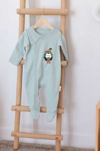 Mom Cherie 3'lü Winter Baskılı Uzun Kollu Bebek %100 Pamuk Çıtçıtlı Uyku Tulumu Çok Renkli