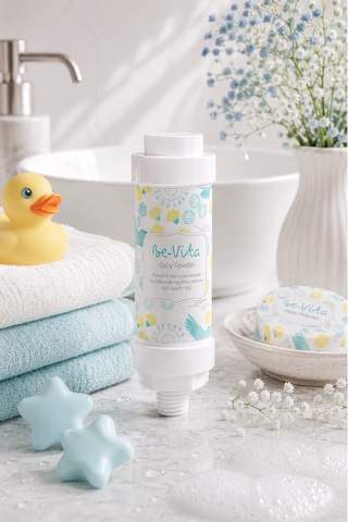 Baby Powder C Vitaminli Aromatik Duş Filtresi - Saç Dökülme Karşıtı, Cilt Besleyici Klor Ve Kireç Arıtıcı Duş Filtresi 150gr Saydam