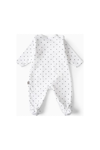 Boumini Bebek Patikli Tulum Gri Puantiyeli-gri Puantiye Gri