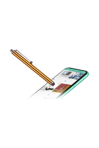 Aubyhe 7.0 Nano Altın Renkli Metal Kapasitif Stylus, Tüm Dokunmatik Ekranlar İçin Evrensel Kalem