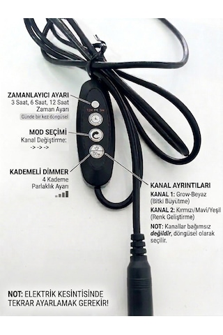 Duo Serisi 105-120 Cm Uyumlu Akvaryum Led Aydınlatma