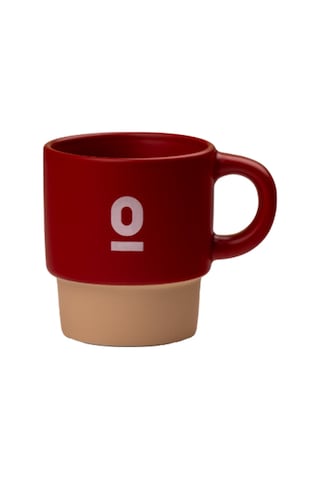 Espressolab Stoneware Espresso Bardağı No:109 120 Ml Seramik Espresso Kupası kırmızı