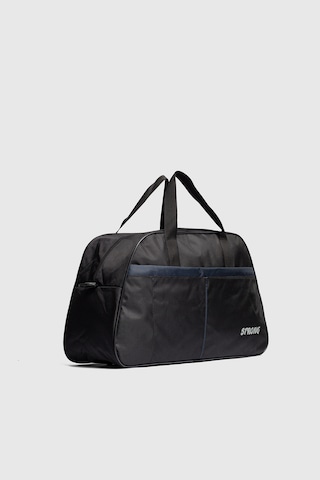Strong Bag Büyük Boy Spor Seyahat Çantası Antrenman Gym Fitness Çantası Valiz El Çantası Siyah Siyah