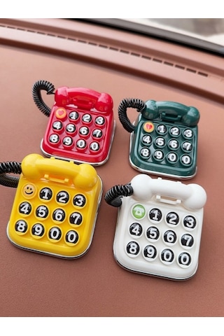 Mucit Home Retro Nostalji Araç İçi Torpido Numaratör Renkli Mini Telefon Numaratör Lüks