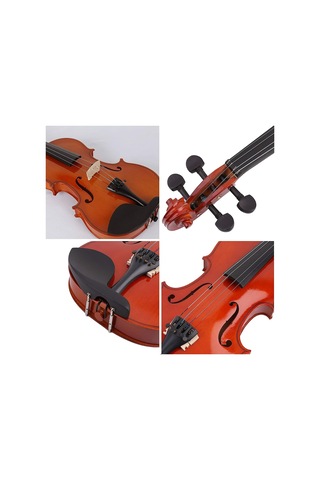 Nemx Jy003-3 4/4 Parlak Kahverengi Ahşap Keman