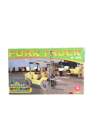 3d Ahşap Puzzle Fork Truck