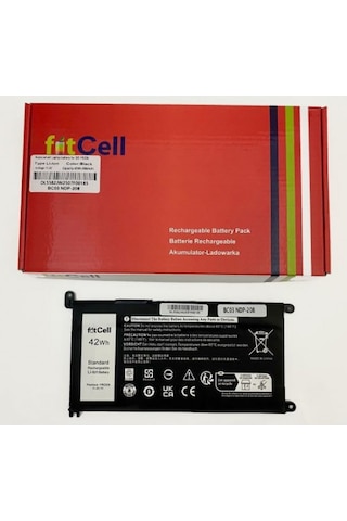 Fitcell Dell Uyumlu İnspiron 15 5584 İnspiron 3501 , Latitude 3400 , Vostro 5590 , Vostro 5481 P92g P92g001 Notebook Bataryası