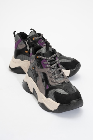 Luvishoes Lowel Siyah-mor Kadın Spor Bot Mor - Siyah