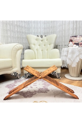 Rahle Ahşap Oymalı Rahle 75 Cm
