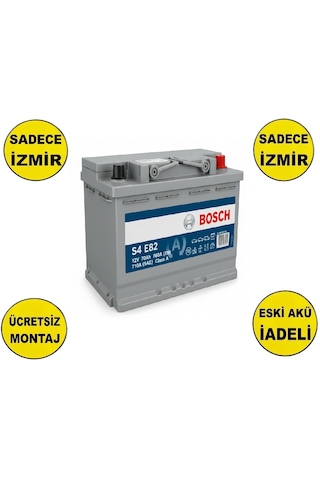 Bosch S4 E82 Efb 12 V 70 Ah 720 Cca Akü-yerinde Montaj